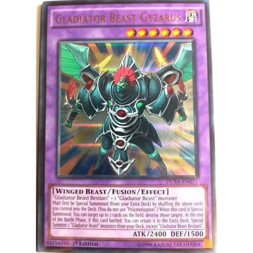 Gladiator Beast Gyzarus DUSA-EN071 Ultra Rare 1st edition