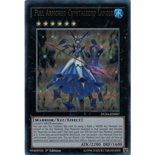 Full Armored Crystalzero Lancer DUSA-EN007 Ultra Rare 1st edition
