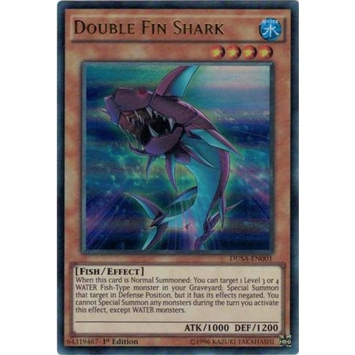 Double Fin Shark DUSA-EN001 Ultra Rare  1st edition