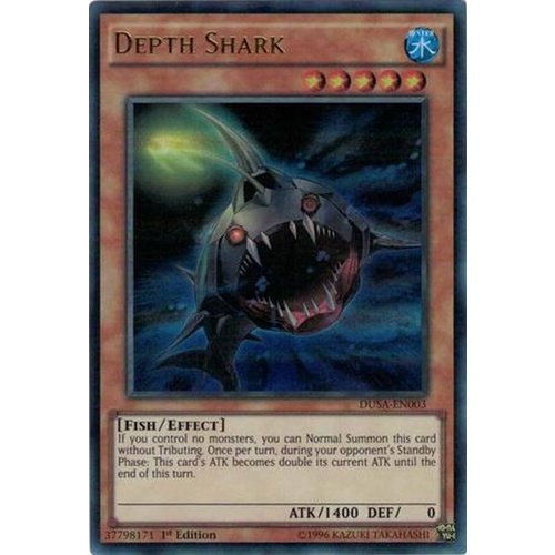 Yugioh Depth Shark DUSA-EN003 Ultra Rare 1st edition