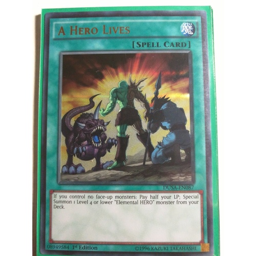 A Hero Lives DUSA-EN087 Ultra Rare 1st edition nm
