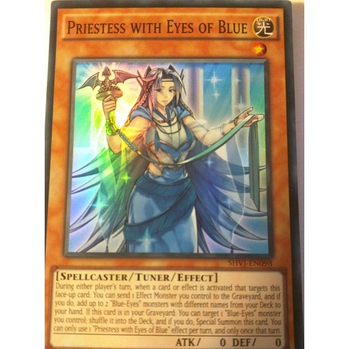 Yu-Gi-Oh! Priestess with Eyes of Blue SHVI-EN098 Super rare MINT