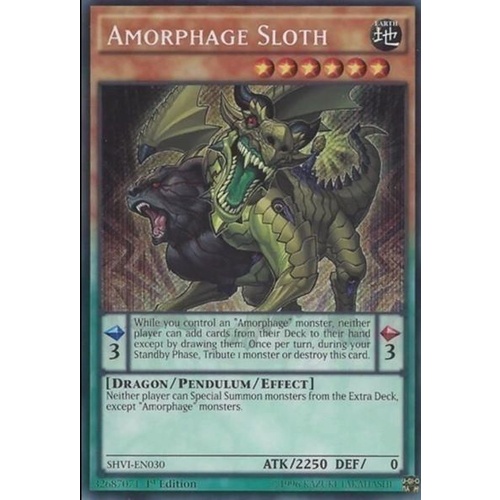 Amorphage Sloth - SHVI-EN030 - Secret Rare 1ST Edition NM