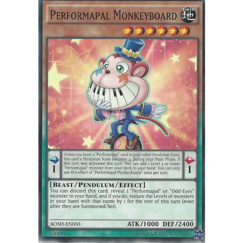 YU-GI-OH! Performapal Monkeyboard BOSH-EN003 Mint