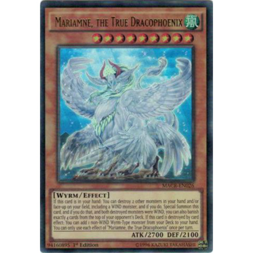 YUGIOH Mariamne, the True Dracophoenix Ultra Rare MACR-EN026 1st edition