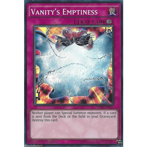 Vanity's Emptiness Super rare THSF-EN059 1st edition AUSTRALIA Yu-Gi-Oh!