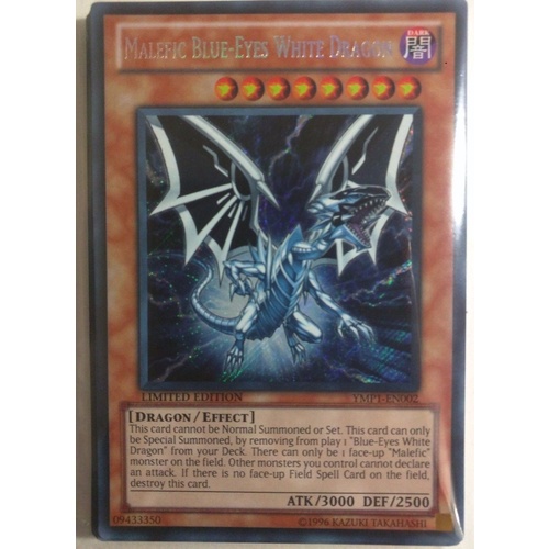 YUGIOH YMP1-EN002 Malefic Blue-Eyes White Dragon Secret Rare Mint *Seto Kaiba*