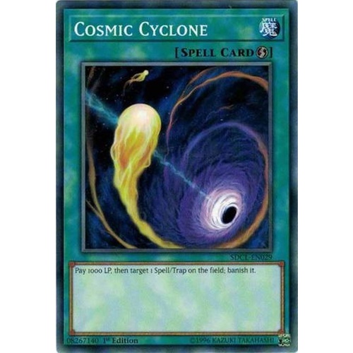 Yugioh SDCL-EN029 Cosmic Cyclone Common 1st Edition Mint - NM/M