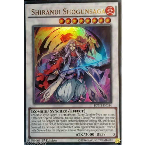 YUGIOH Shiranui Shogunsaga - BOSH-EN054 - Ultra Rare 1st Edition MINT