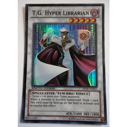 YUGIOH T. G. Hyper Librarian Super REDU-ENSE1 MINT