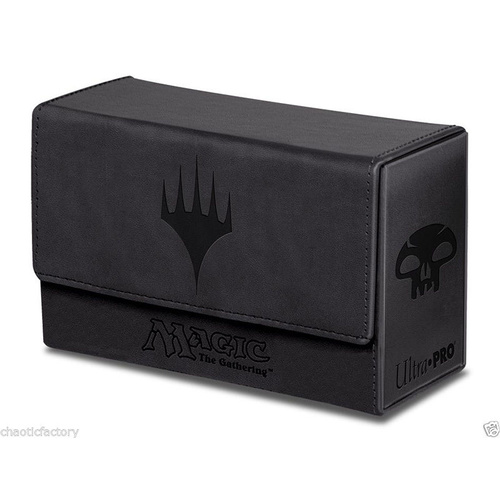 ULTRA PRO Magic: The Gathering - Mana Dual Black Leather Double Deck Box 