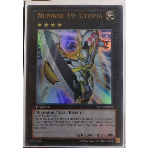 YU-GI-OH! Number 39: Utopia - YS12-EN039 / YS11-EN041 - Ultra Rare 1st Edition