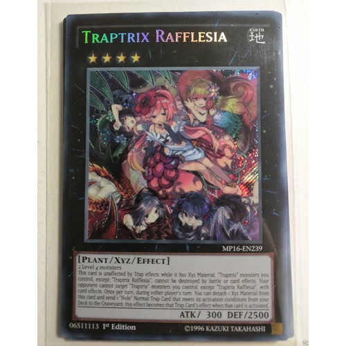 YUGIOH Traptrix Rafflesia MP16-EN239 *Secret Rare *1st Edition *NM/Mint