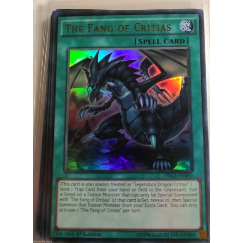 YU-GI-OH The Fang of Critias Ultra Rare 1st edition Mint DRL3-EN060 