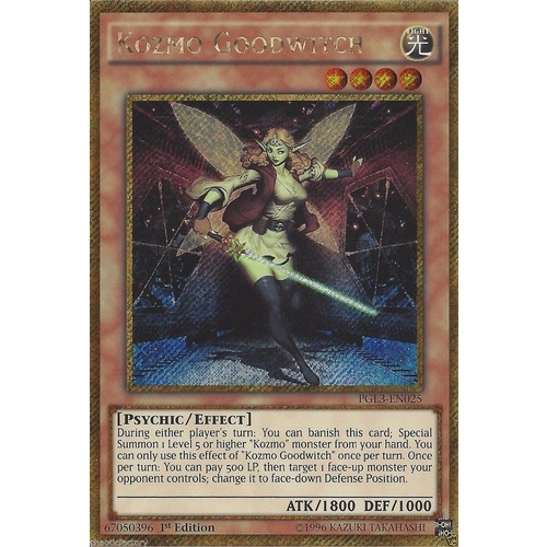 YUGIOH Kozmo Goodwitch - PGL3-EN025 - Gold Secret Rare