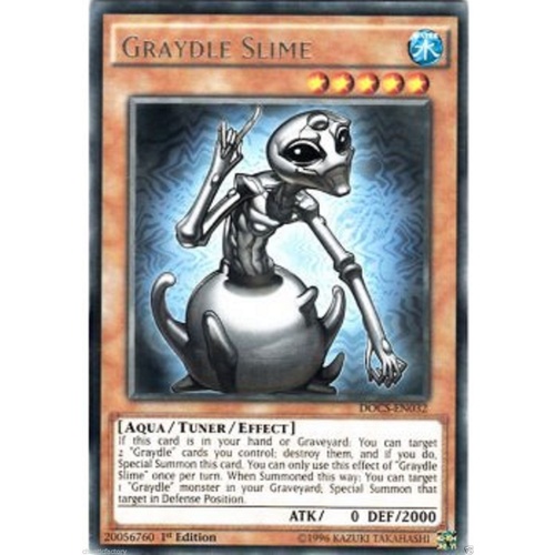 YU-GI-OH! Graydle Slime - DOCS-EN032 - Rare 1st Edition