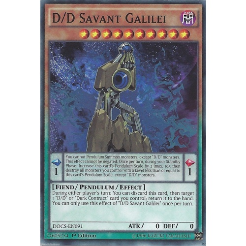 YU-GI-OH! D/D Savant Galilei X 3 Dimension of Chaos -- DOCS-EN091