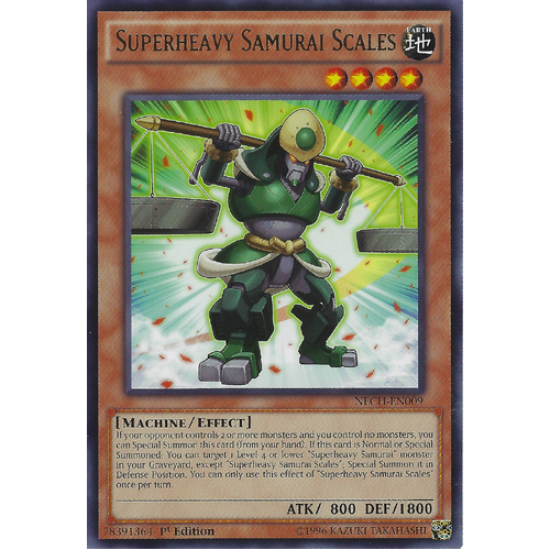 Superheavy Samurai Scales NECH-EN009 1st Edition Rare NM