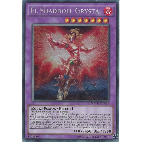 El Shaddoll Grysta - NECH-EN048 - Secret Rare 1st Edition NM
