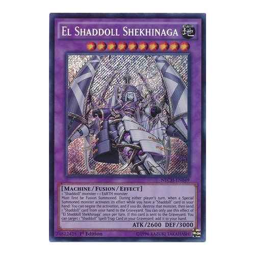 El Shaddoll Shekhinaga - NECH-EN049 - Secret Rare 1st Edition NM