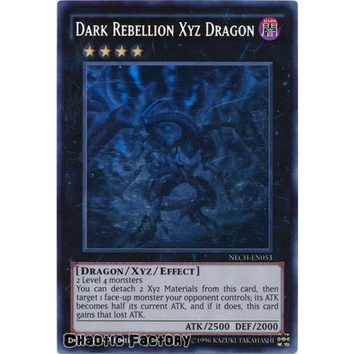 Dark Rebellion Xyz Dragon - NECH-EN053 - Ghost Rare 1st Edition NM