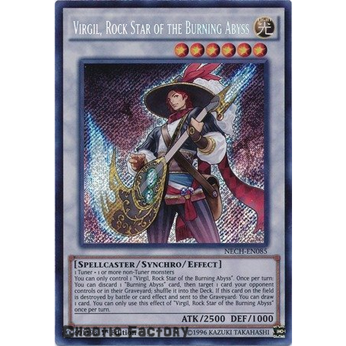 Virgil, Rock Star of the Burning Abyss Secret NECH-EN085 1st Edition NM