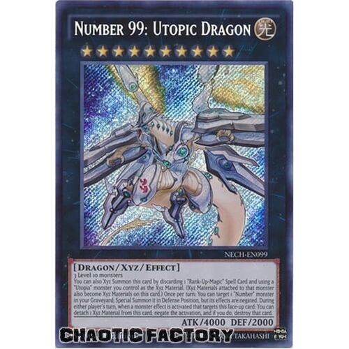 Number 99: Utopic Dragon - NECH-EN099 - Secret Rare 1ST Edition NM