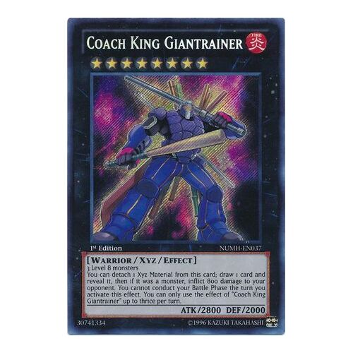 Coach King Giantrainer - NUMH-EN037 - Secret Rare 1st Edition NM