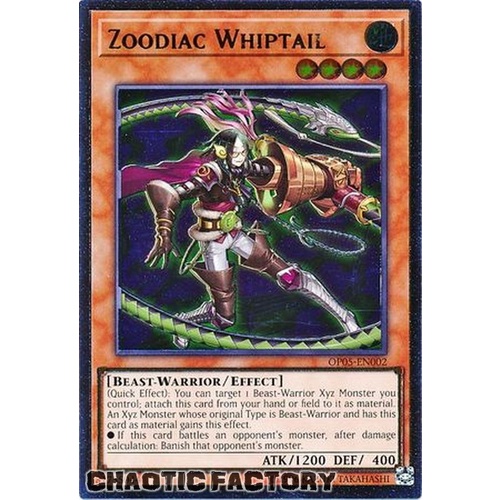US PRINT Ultimate Rare - Zoodiac Whiptail - OP05-EN002 NM
