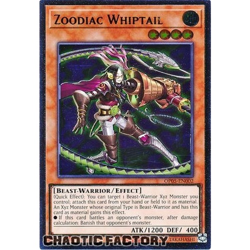 US PRINT Ultimate Rare - Zoodiac Whiptail - OP05-EN002 NM