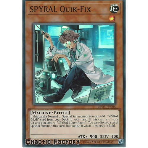 SPYRAL Quik-Fix - OP05-EN006 - Super Rare NM