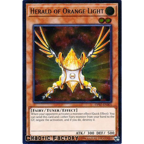 Ultimate Rare - Herald of Orange Light - OP07-EN001 NM