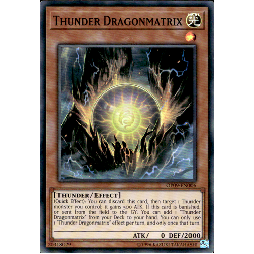 OP09-EN006 Thunder Dragonmatrix Super rare NM