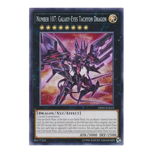 OP09-EN019 Number 107: Galaxy-Eyes Tachyon Dragon Common NM