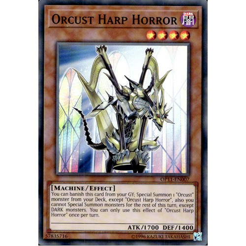 Orcust Harp Horror OP11-EN007 Super Rare NM