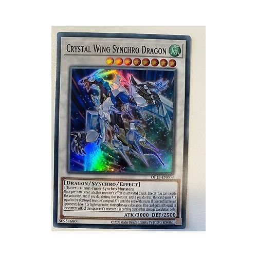 OP13-EN008 Crystal Wing Synchro Dragon Super Rare NM