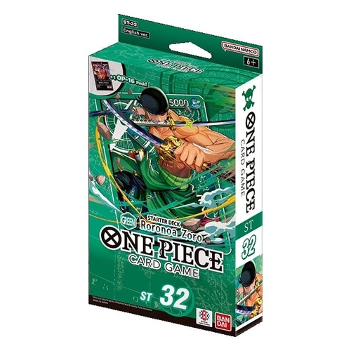 One Piece Card Game (Green) Roronoa Zoro– Starter Deck ST-32 SEALED
