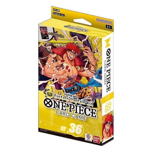 One Piece Card Game (Yellow) Eustass Captain Kid Starter Deck ST-36 SEALED