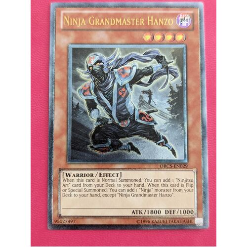 ULTIMATE RARE Ninja Grandmaster Hanzo ORCS-EN029 UNL ED NM