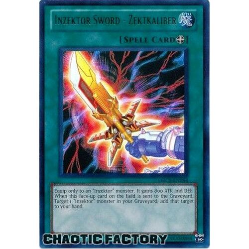 US PRINT Inzektor Sword - Zektkaliber - ORCS-EN054 - Ultra Rare UNLIMITED Edition NM