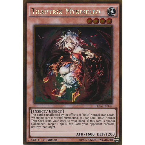 PGL2-EN037 Traptrix Myrmeleo 1st Edition Gold Rare NM