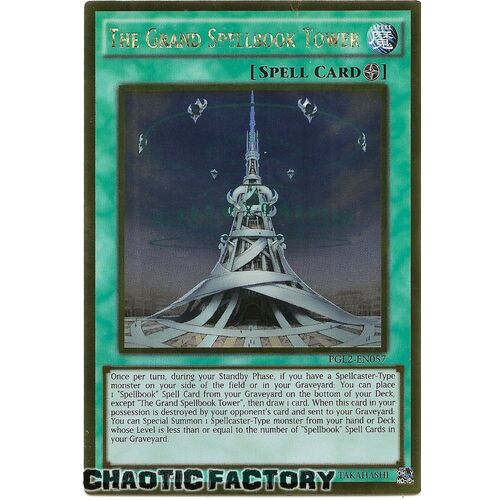 Gold Rare 1st Edition The Grand Spellbook Tower PGL2-EN057 