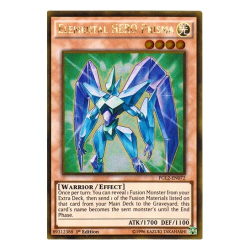 PGL2-EN072 Elemental HERO Prisma Gold Rare 1st Edition NM