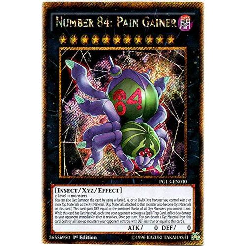 PGL3-EN010 Number 84: Pain Gainer Secret Rare 1st Edition NM