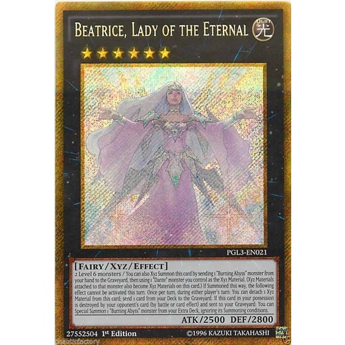 PGL3-EN021 Beatrice, Lady of The Eternal Gold Secret Rare NM 1st Edition