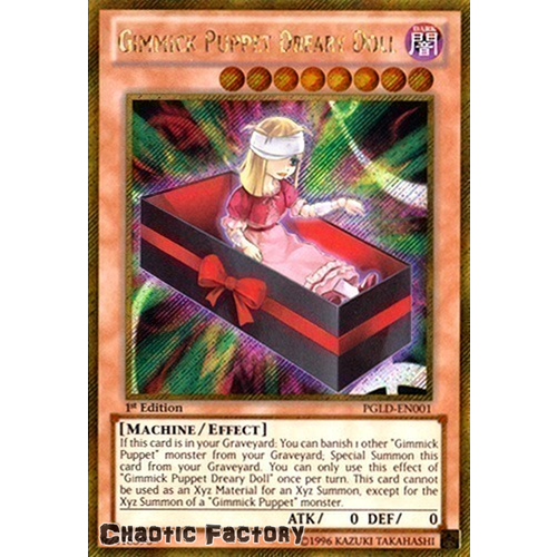 PGLD-EN001 Gimmick Puppet Dreary Doll Gold Secret Rare 1st edition NM