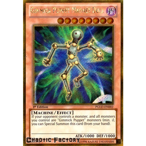 PGLD-EN002 Gimmick Puppet Magnet Doll Gold Secret Rare 1st edition NM