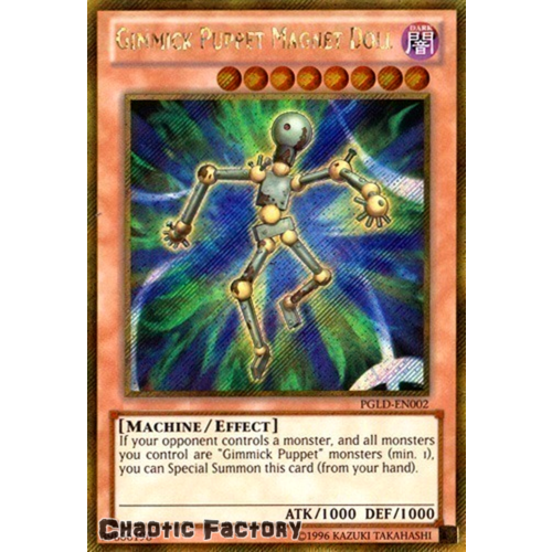 PGLD-EN002 Gimmick Puppet Magnet Doll Gold Secret Rare UNL edition NM
