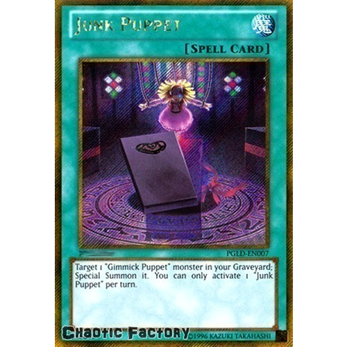 PGLD-EN007 Junk Puppet Gold Secret Rare UNL edition NM