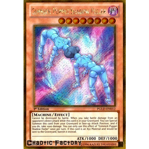 PGLD-EN012 Gimmick Puppet Shadow Feeler Gold Secret Rare 1st edition NM
